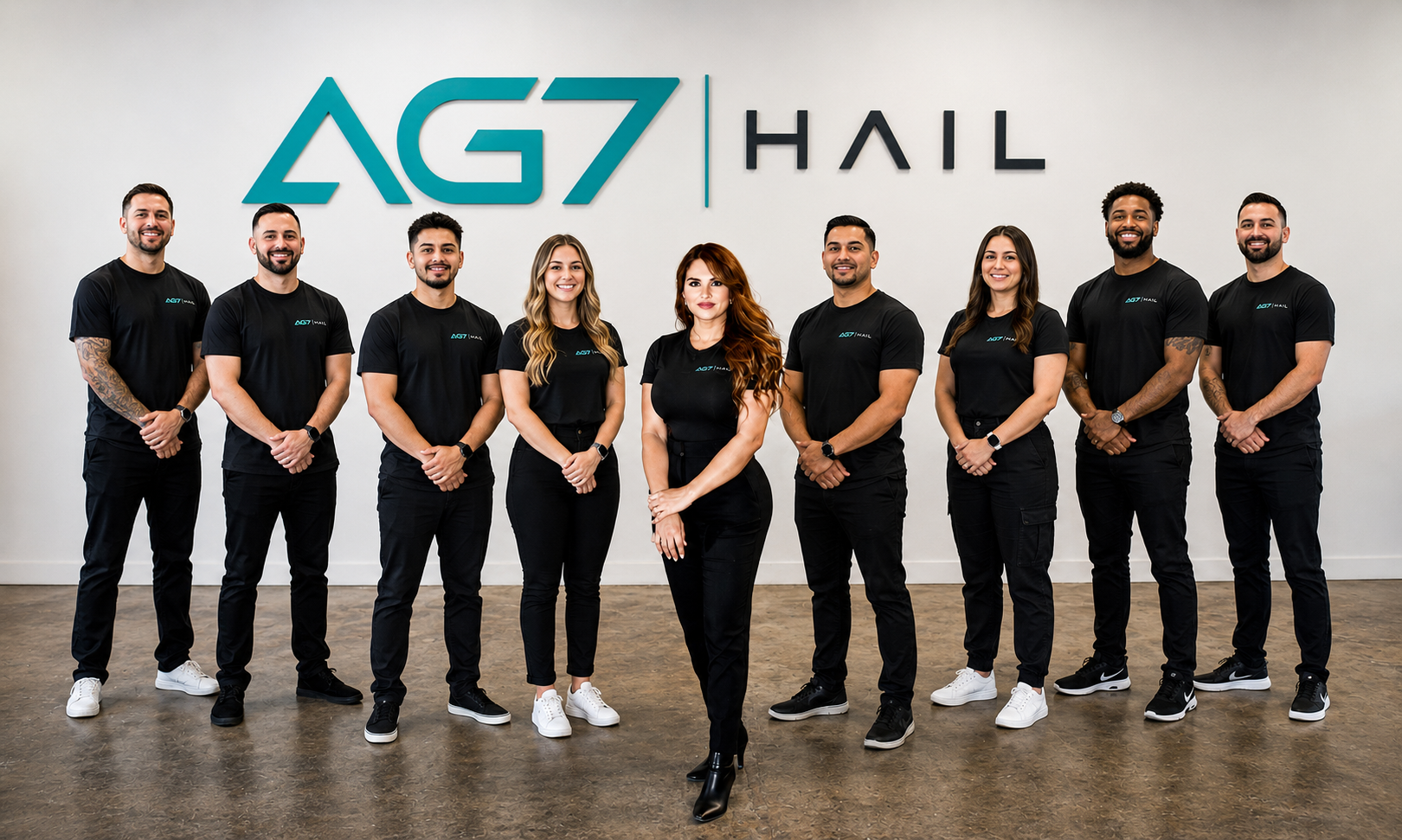 The AG7 Hail team, led by founder Angelica Guerra